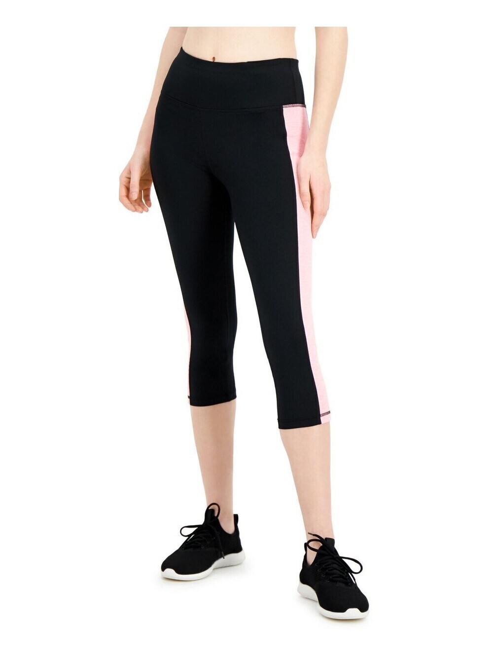 Ideology Womens Activewear Colorblocked Cropped Leggings Size S